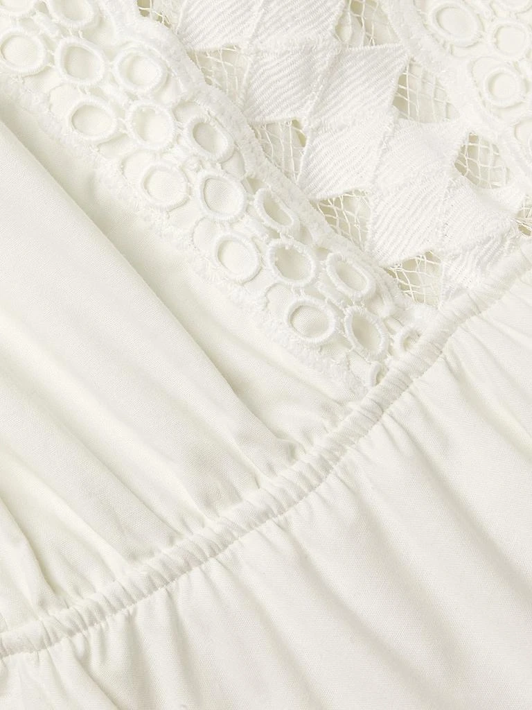 Peixoto Ora Tiered Cotton Midi-Dress - White