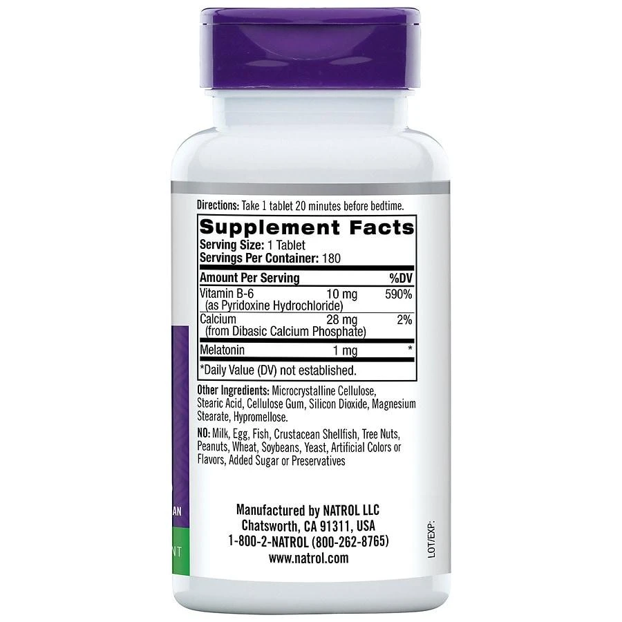 Natrol Melatonin Tablets Unflavored 3