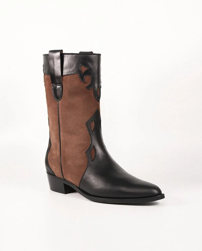 Toral Bottes Molly Noir & Cognac 4