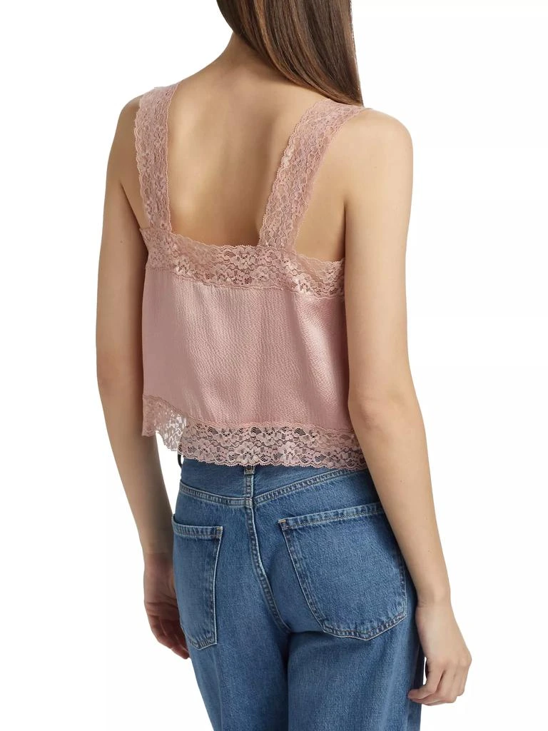 CAMI NYC Tannis Silk-Lace Cropped Camisole Top 5