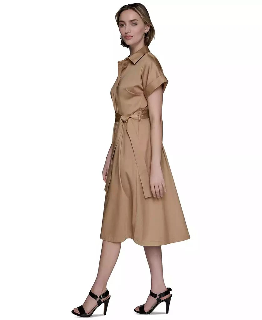 Karl Lagerfeld Paris Women's Cotton A-Line Shirtdress 3