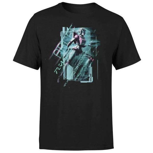 Original Hero Transformers Arcee Tech Unisex T-Shirt - Black 1