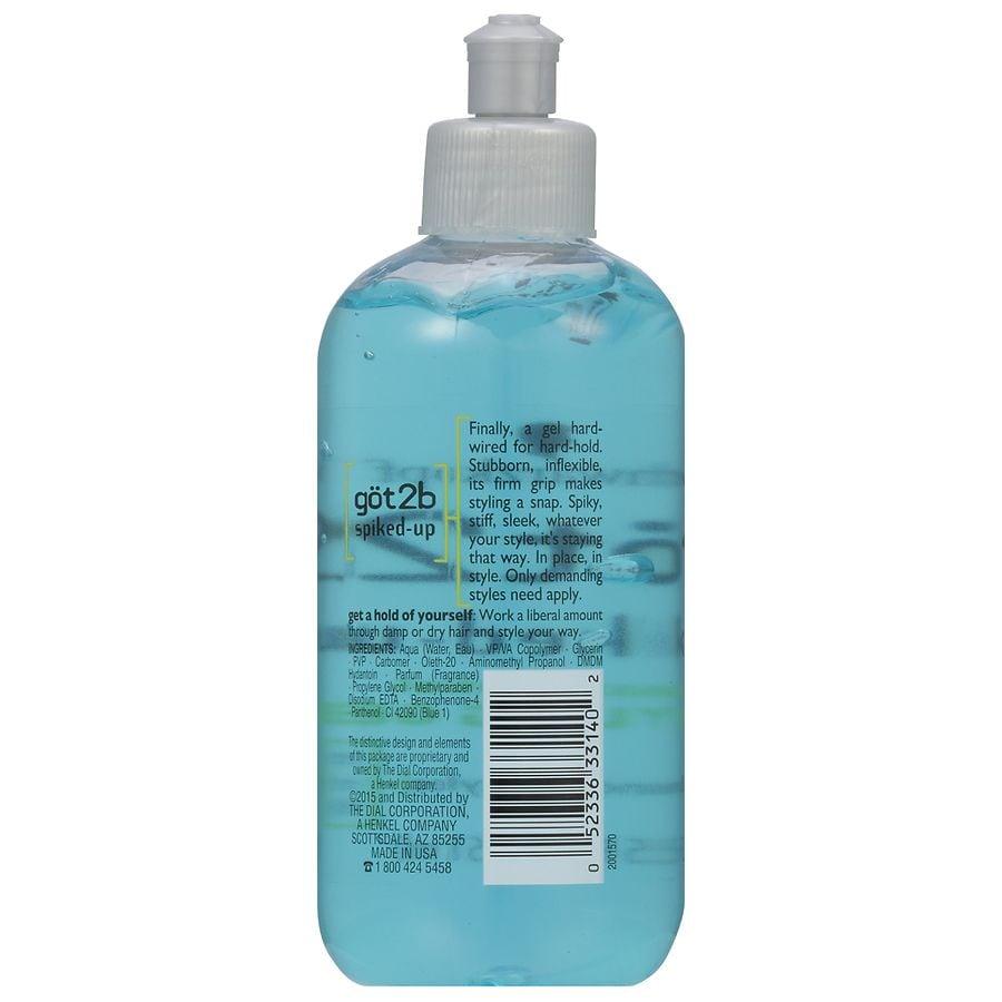 Got2b Spiked Up Styling Hair Gel, Max Control