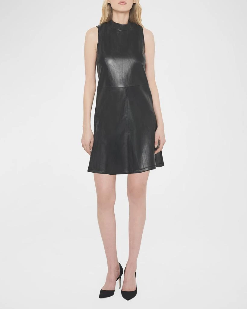 AS by DF Crawford Upcycled Leather Mini Dress 2