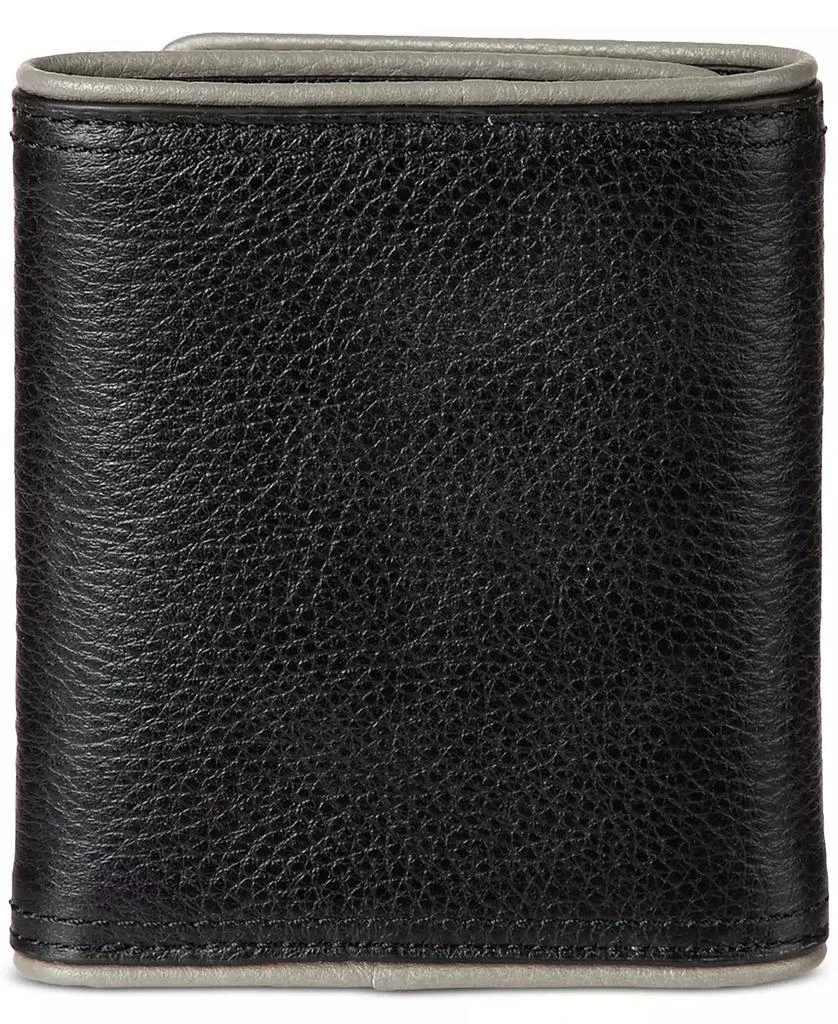 Cole Haan Men's Leather Trifold Wallet with Contrast Color Edge 11