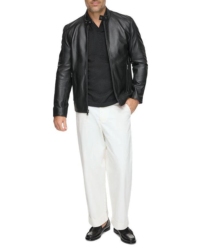 Andrew Marc Viceroy Leather Full Zip Moto Jacket 2