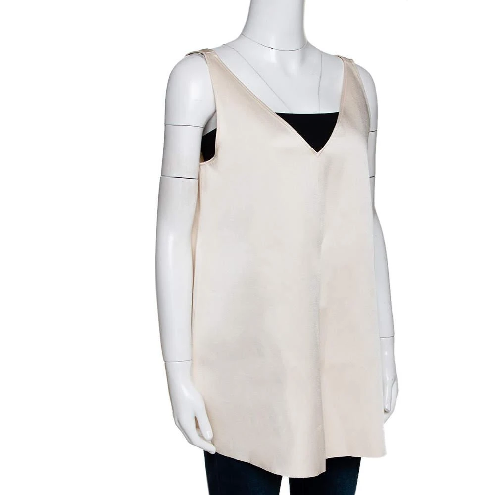Joseph Joseph Cream Double Satin Davis A Line Top M 2