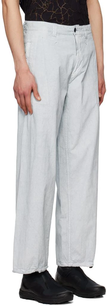 Stone Island Blue Garment-Dyed Trousers 2