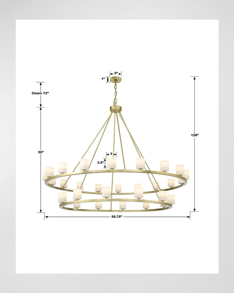 Crystorama Aragon Two-Tier 30-Light Chandelier 4