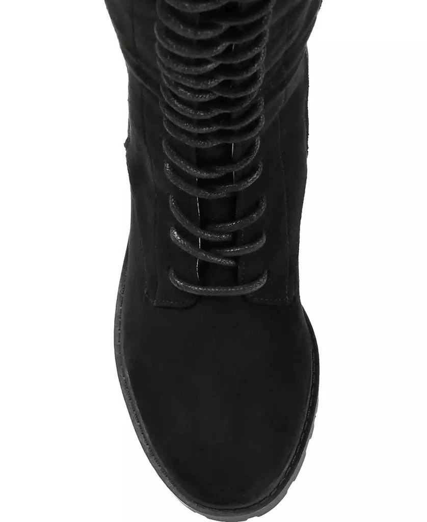 Journee Collection Women's Jenicca Extra Wide Calf Lace Up Boots 4