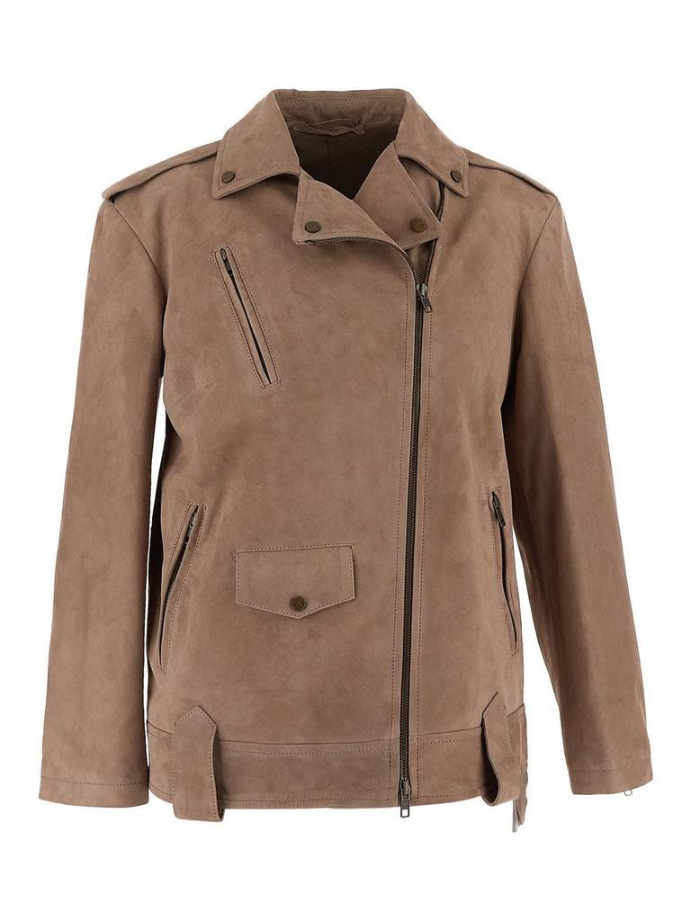 Salvatore Santoro giacca biker in pelle