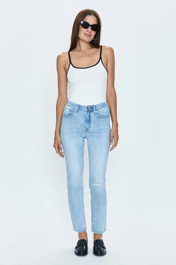 Pistola Denim Madi High Rise Slim - Infinite Distressed 5