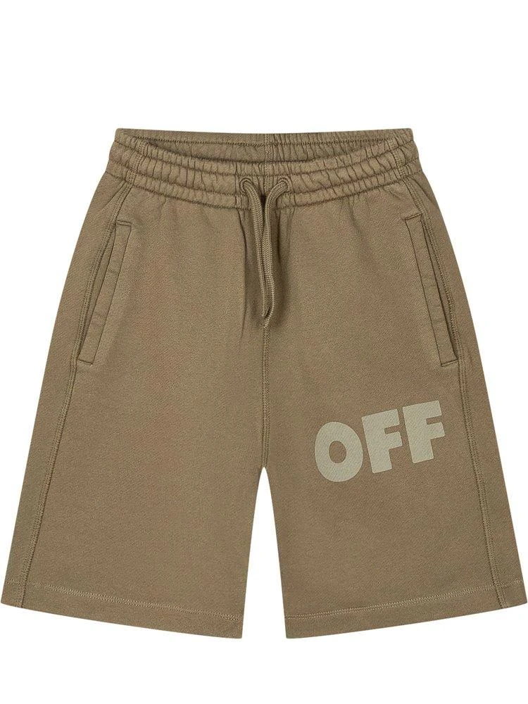 Off-White Off-White Kids Logo Print Sweat Shorts