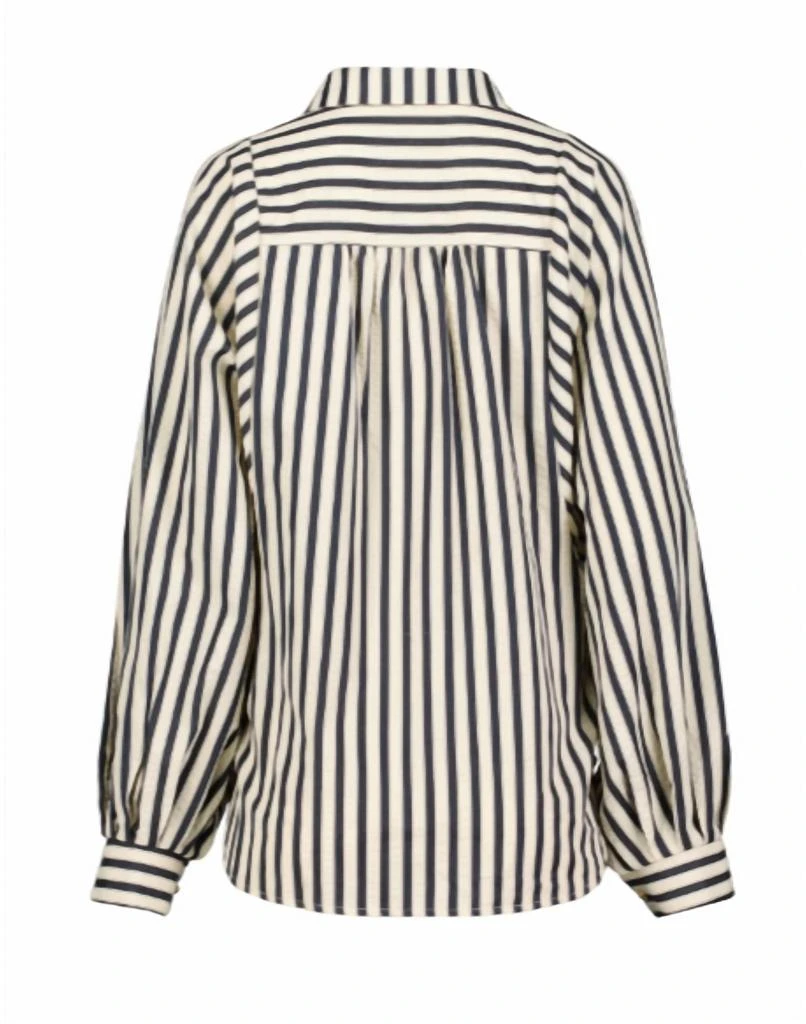 Bishop + Young Aly Dolman Top In Navy Stripe 2