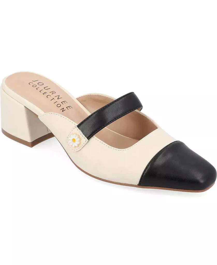Journee Collection Women's Dalla Block Heel Mary Jane Mules 1