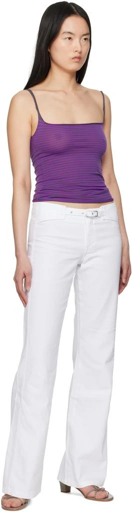 Gimaguas SSENSE Exclusive White Nicole Denim Trousers 4