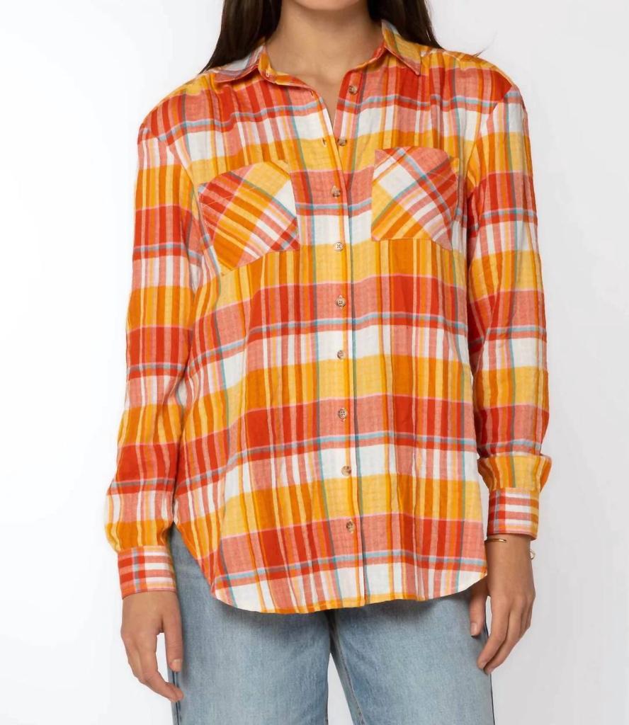 Velvet Heart Velvet Heart - Michelle Button Down Plaid Shirt