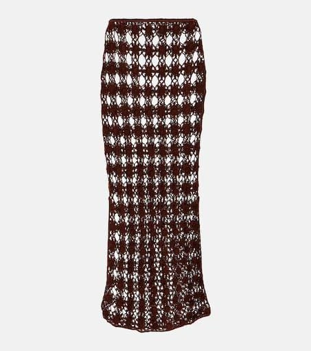 ANNA KOSTUROVA Bella crochet cotton maxi skirt 1