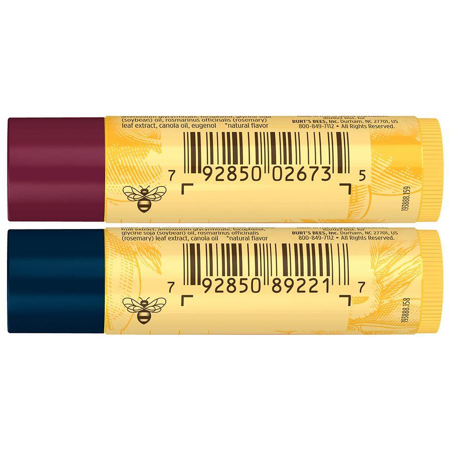 Burt's Bees Lip Balm Pack Wild Cherry and Vanilla Bean