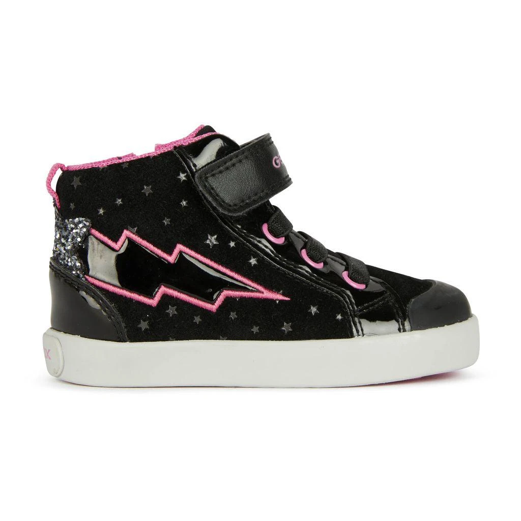 Geox Black Kilwi Neon Bolt High Top Sneakers 1