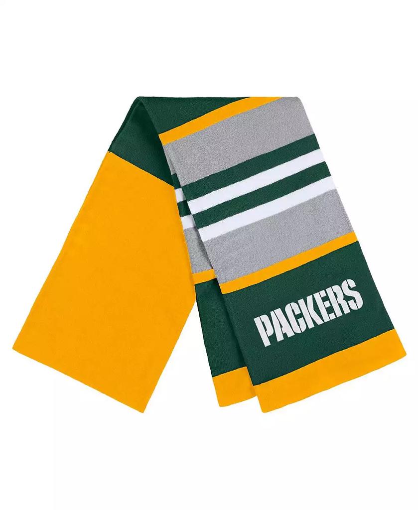 WEAR by Erin Andrews Women's Green Bay Packers Stripe Glove and Scarf Set