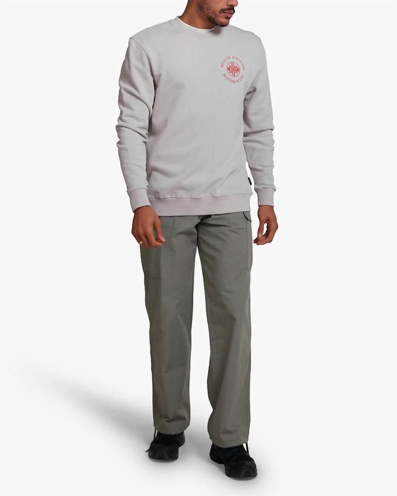 Deus Men's Tenor Crew Sweatshirt In Dirty White 3