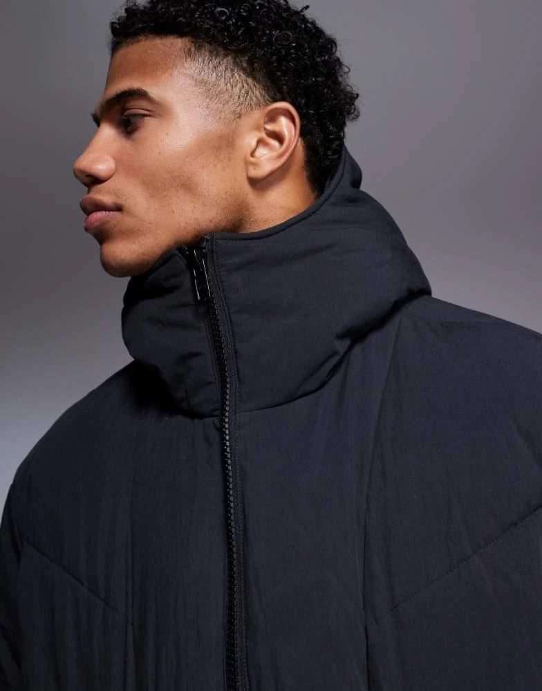 ASOS ASOS DESIGN oversized puffer jacket in black 3