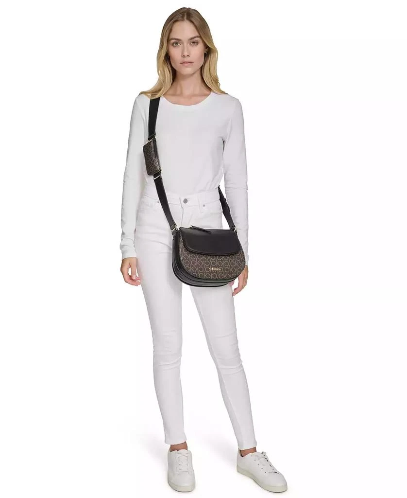 Calvin Klein Bella Signature Adjustable Crossbody 6