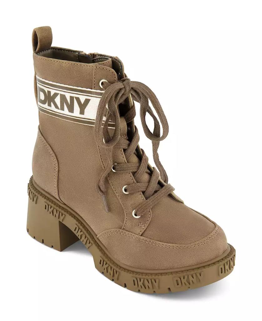 DKNY Little and Big Girls Hayley Hira Combat Boot