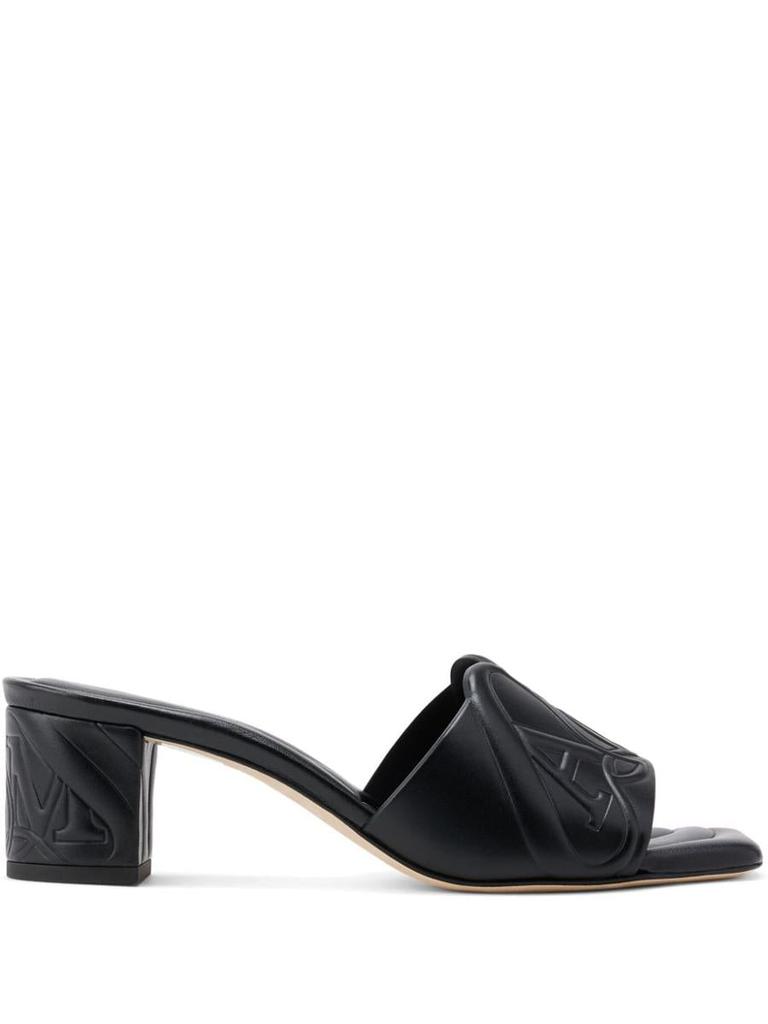サンダル・ミュール ALEXANDER MCQUEEN SEAL LEATHER SANDALS Alexander McQueen Alexander McQueen Seal Leather Sandals
