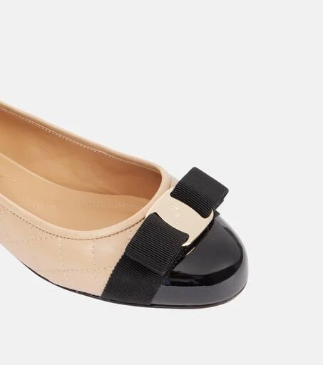 Salvatore Ferragamo Varina quilted leather ballet flats 6