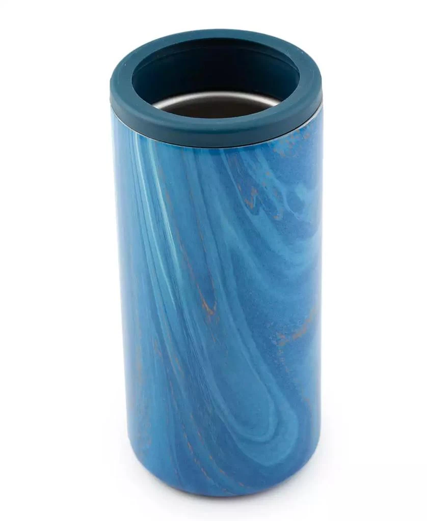 Cambridge Silversmiths Insulated Sapphire Blue Geode Slim Can Coolers, 2 Pack 4