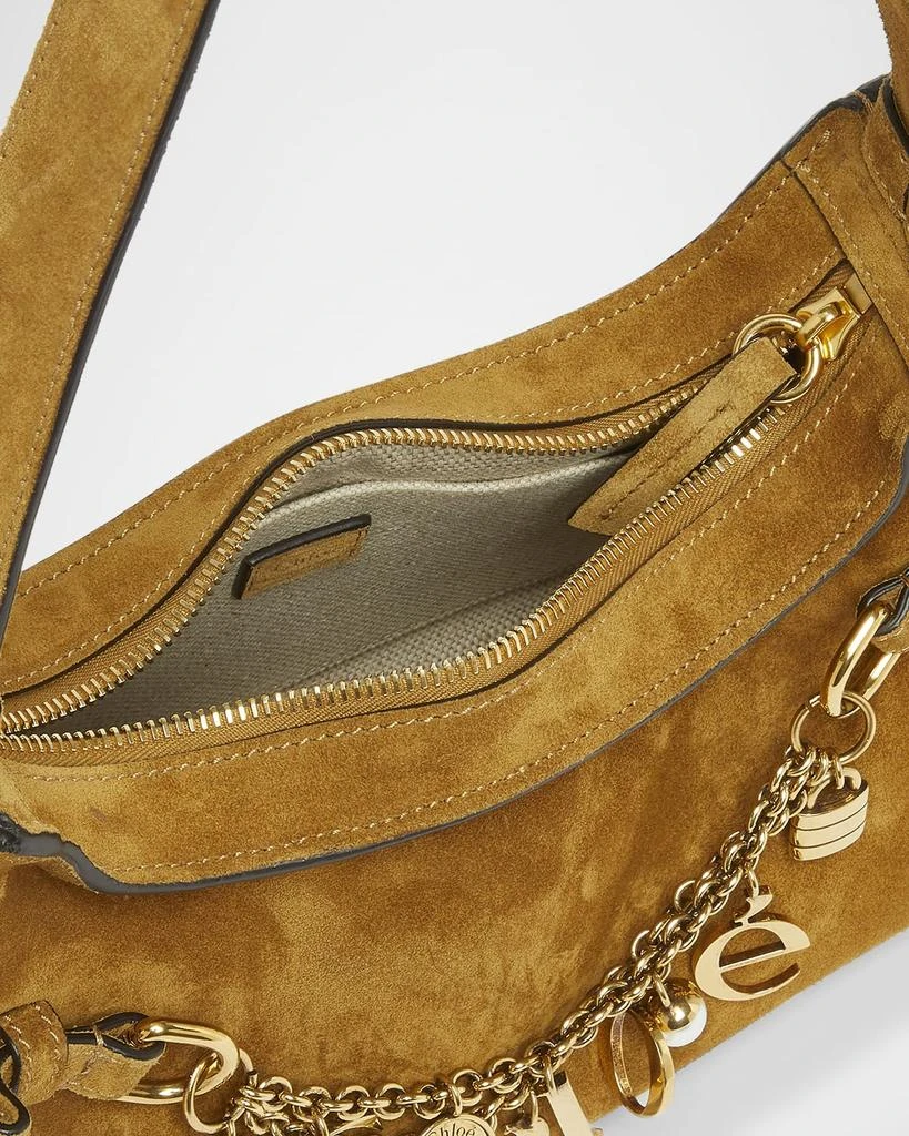 Chloé Logo Charm Hobo Bag in Suede 4