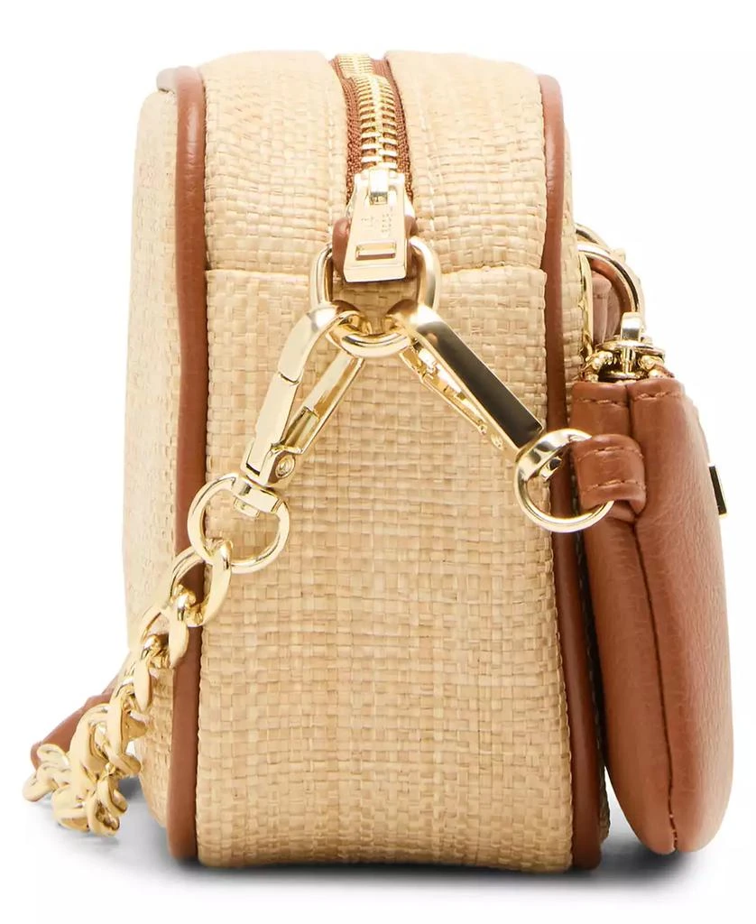 Madden Girl Millies Straw Camera Mini Crossbody Bag 5