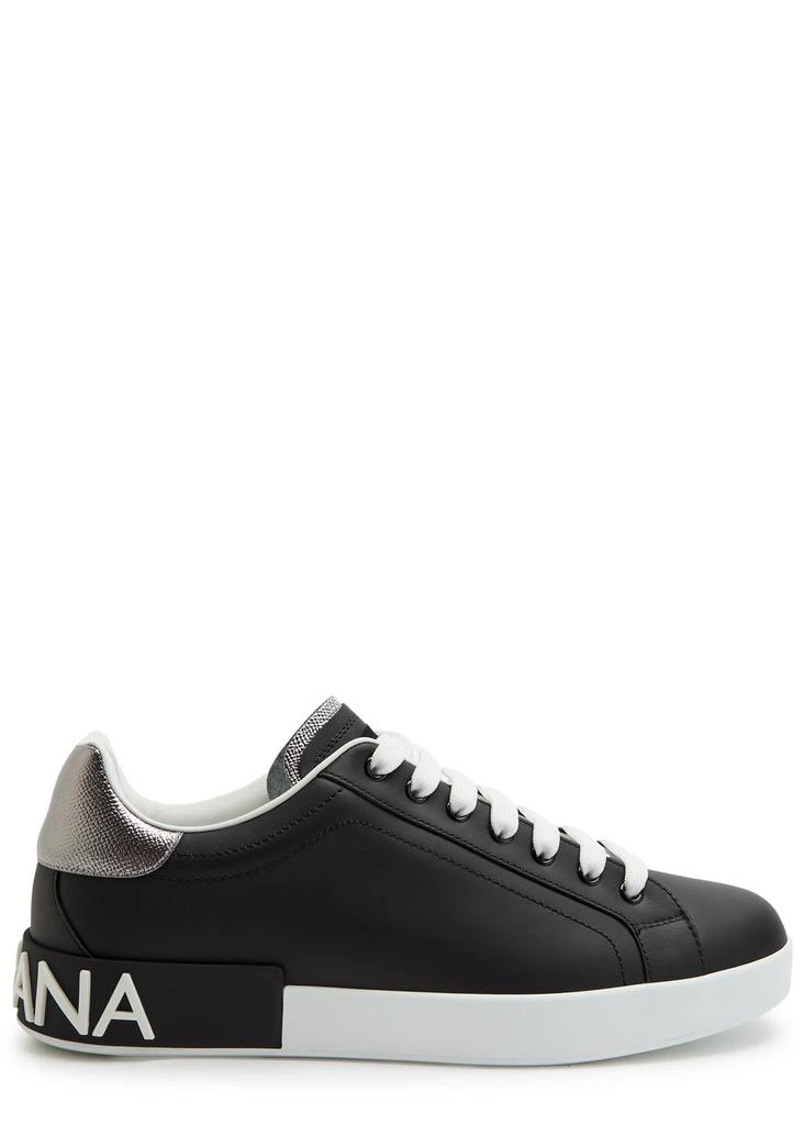 Dolce
Gabbana Portofino panelled leather sneakers 1