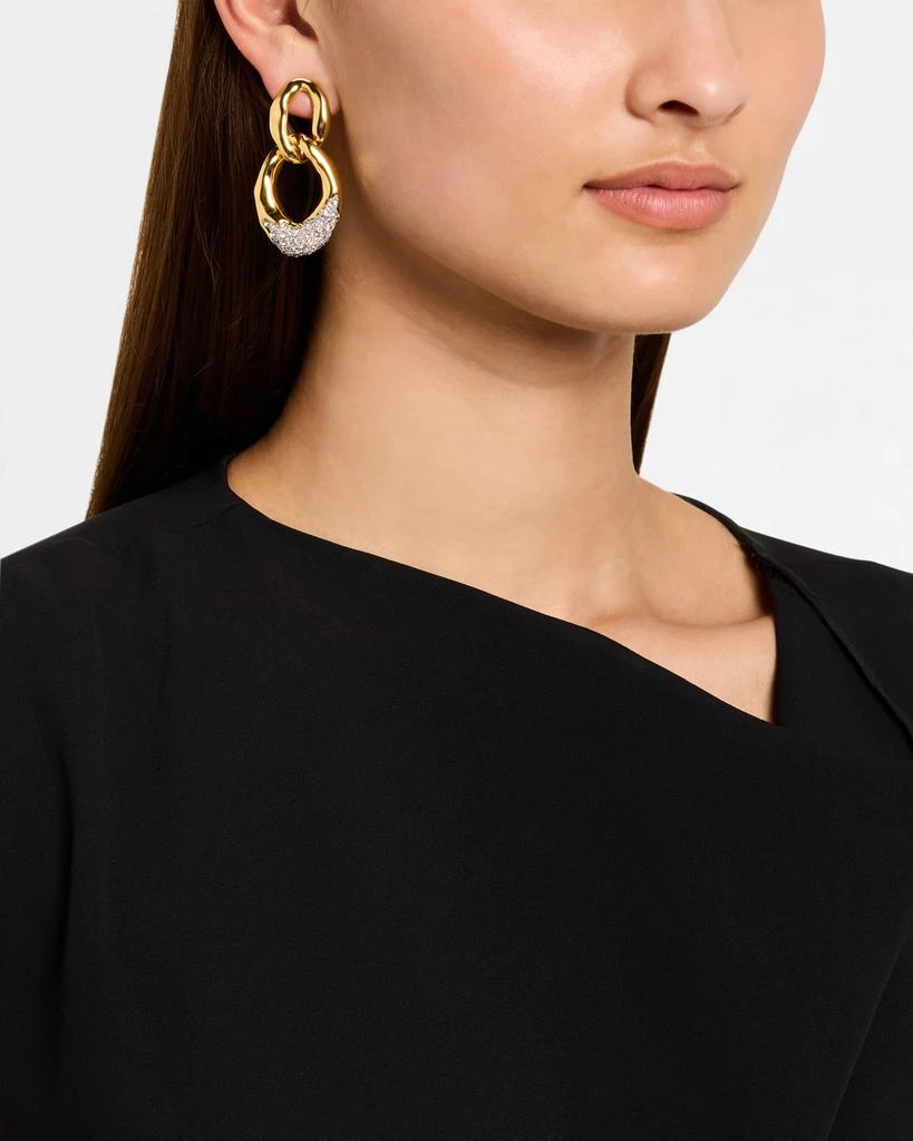 Alexis Bittar Solanales Crystal Large Link Earrings 2