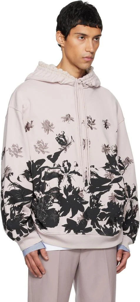 Dries Van Noten Pink Embroidered Hoodie 2
