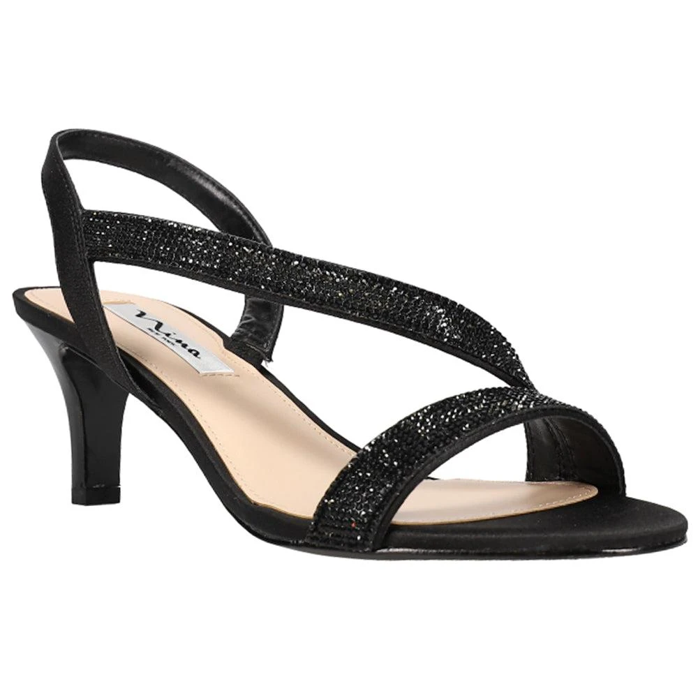 Nina Nieves Rhinestone Slingback Sandals 2