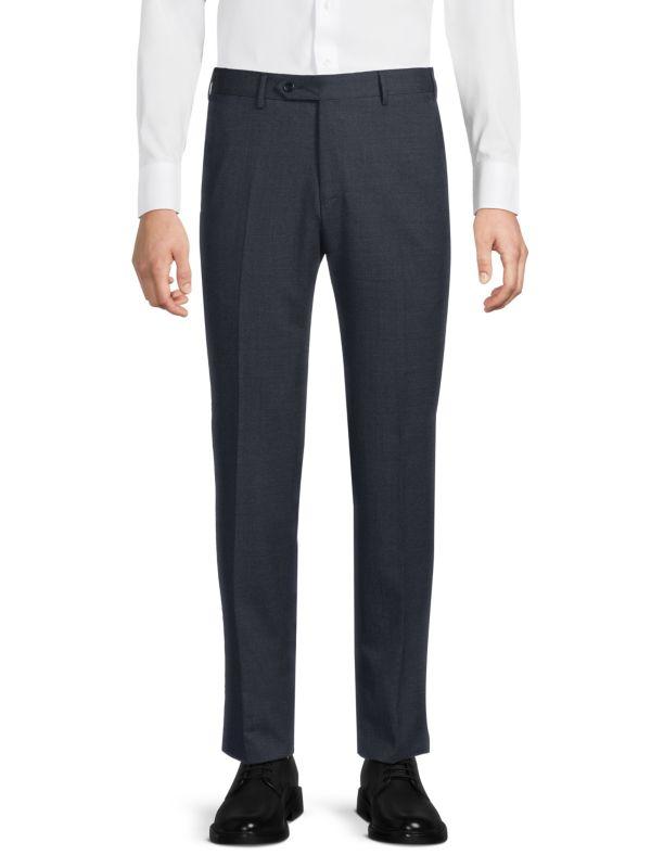 Zanella Virgin Wool Modern-Fit Trousers
