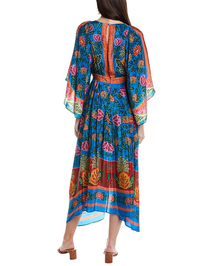 Farm Rio FARM Rio Pineapple Garden Maxi Kaftan Dress