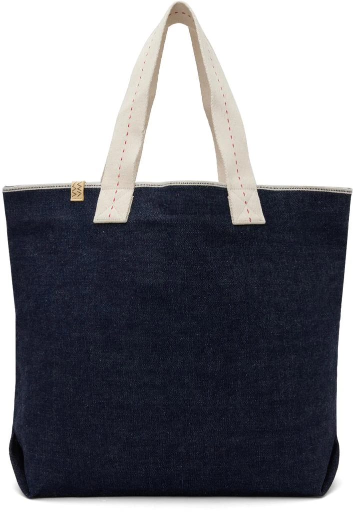 VisVim Indigo Medium Comber Denim Tote 1