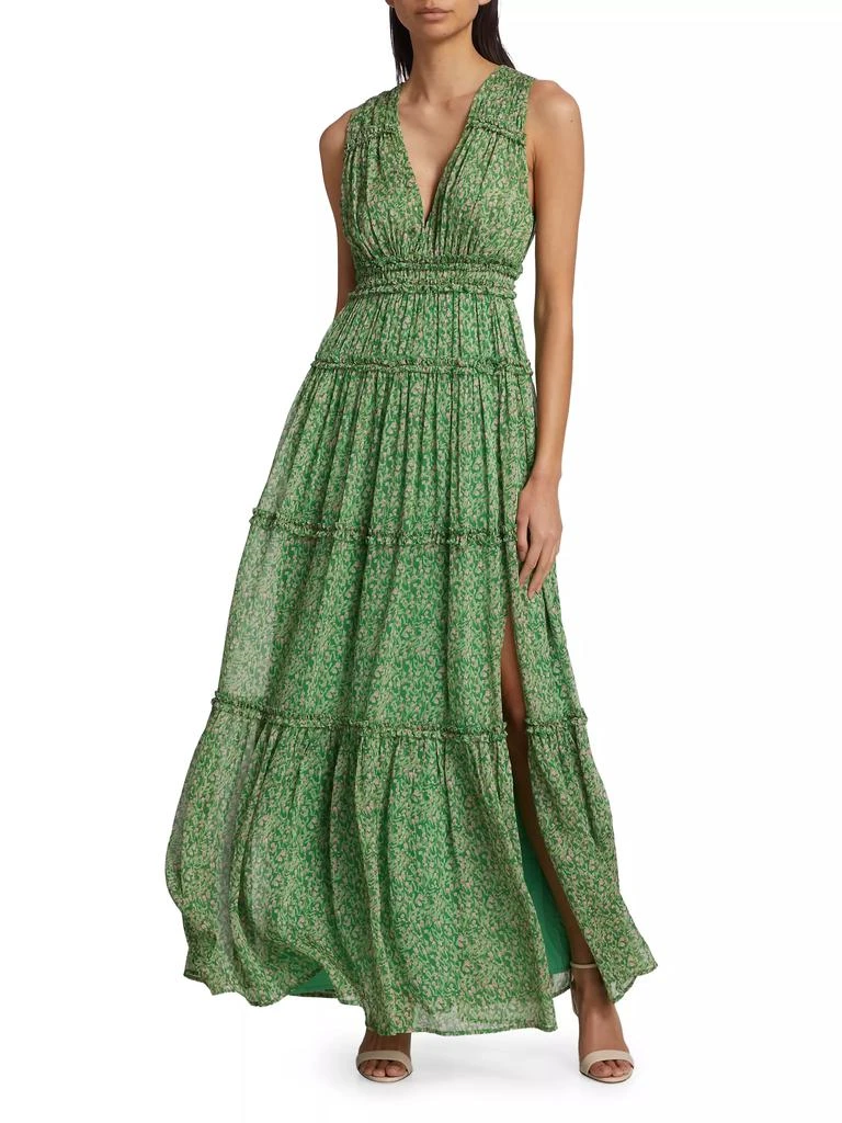 ASTR Edessa Floral Chiffon Maxi Dress 2