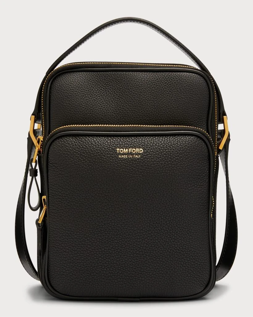 Tom Ford Men's Leather Zip Crossbody Bag 1