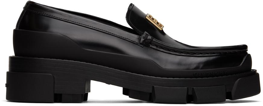 Givenchy Black Terra Loafers - Shoes - BeyondStyle