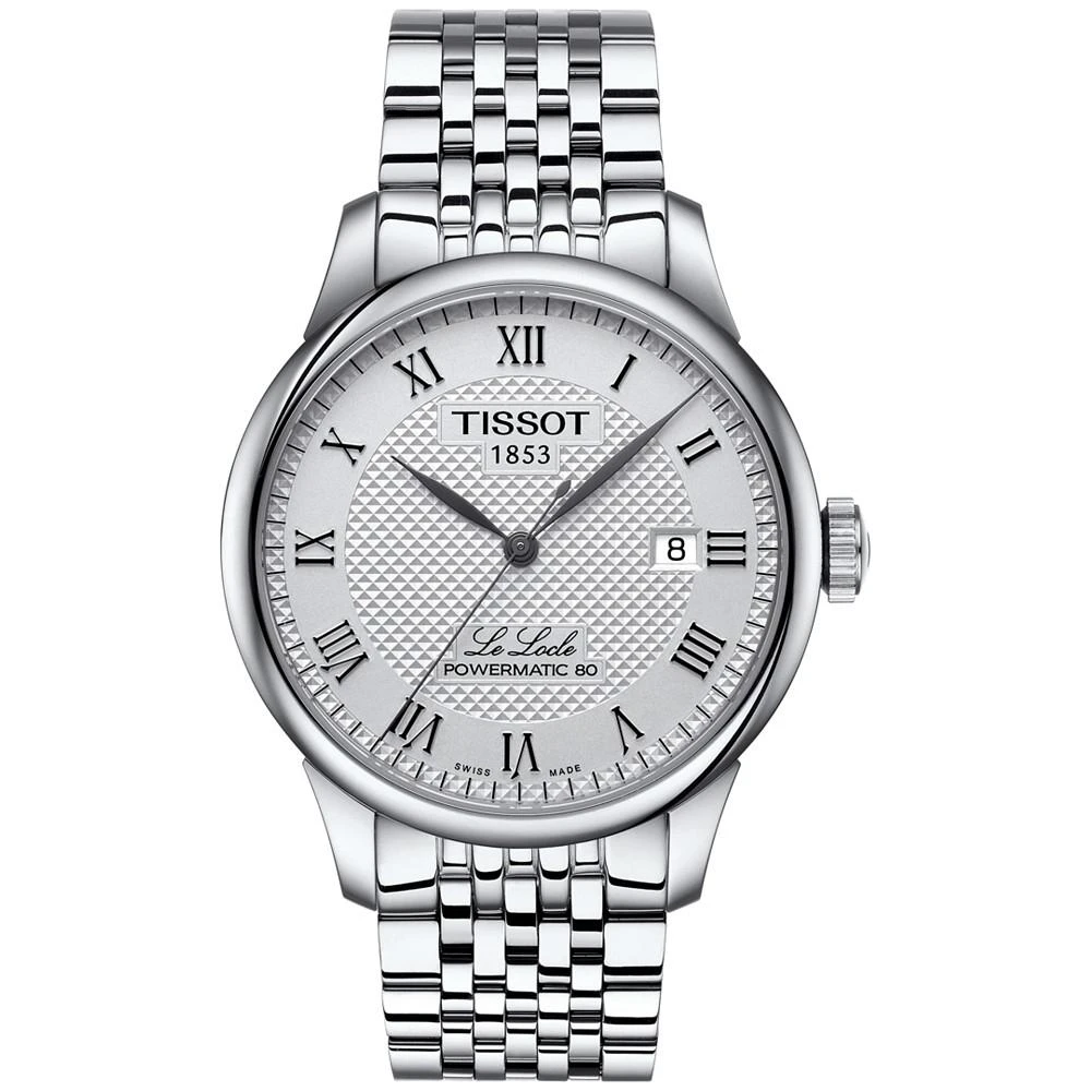 Tissot Men's Swiss Le Locle Stainless Steel Bracelet Watch 39mm 1