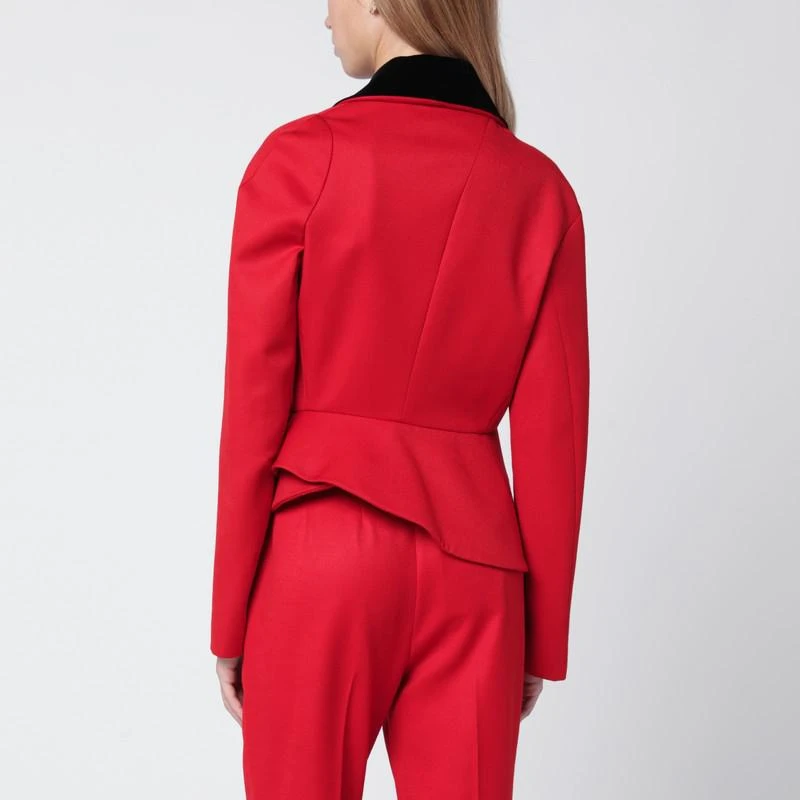 Vivienne Westwood Stormy red asymmetrical wool jacket 3