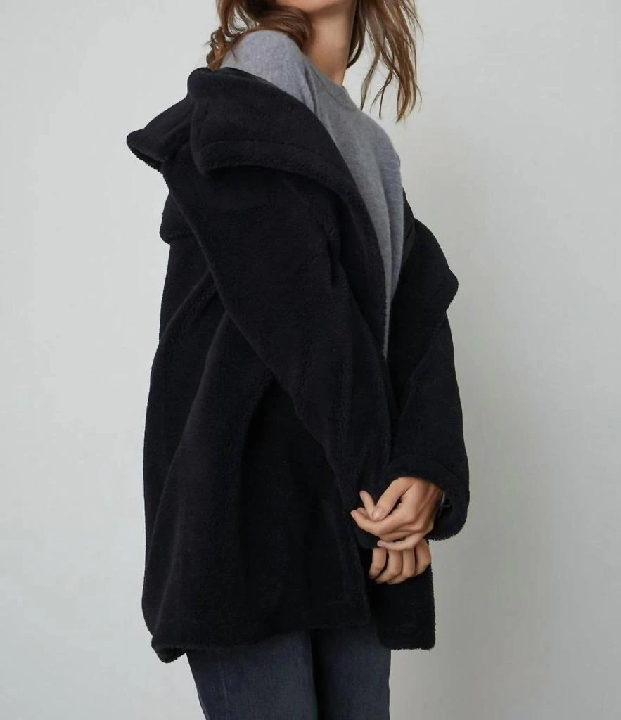 Velvet by Graham & Spencer Christine Sherpa Coat In Black 2