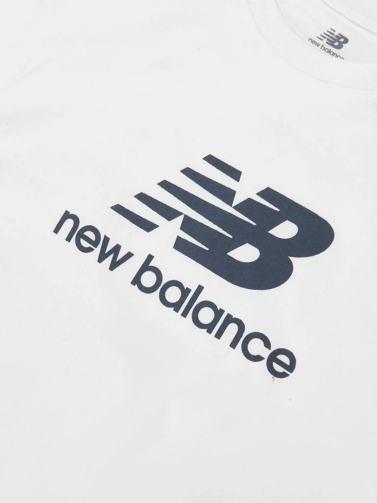 New Balance New Balance Boys Stacked Logo T-Shirt and Shorts Set in White 5