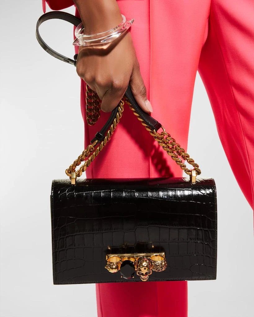 Alexander McQueen Jeweled Satchel Bag 5