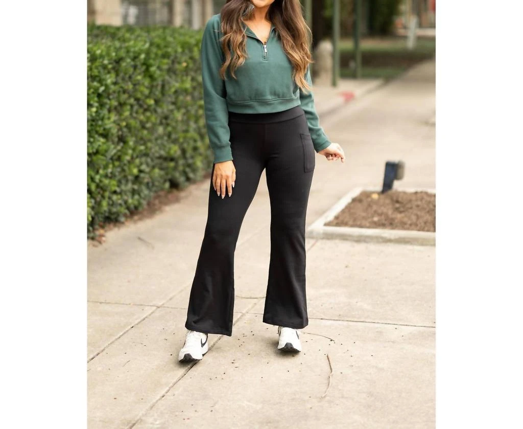 Julia Rose Julia Rose - Charlotte Fleece Bootcut Leggings